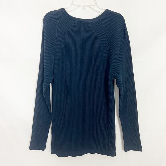 International Concepts Men's Ribbed Black Pullover Sweater Size Large - Picture 4 of 8